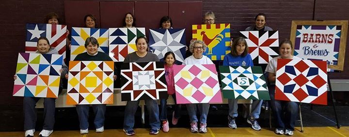 Class Barns Brews Barn Quilt Painting First Street Community