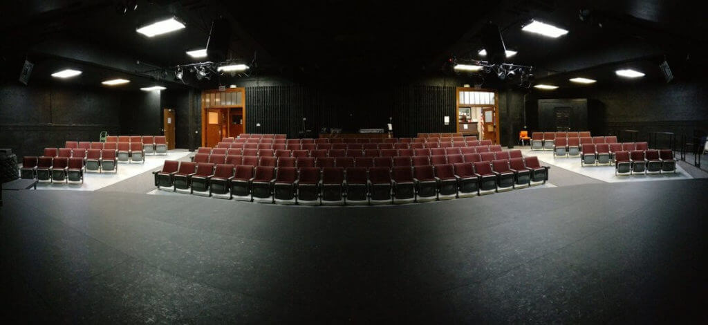 View from the stage of the Uptown Theatre in Mount Vernon, Iowa