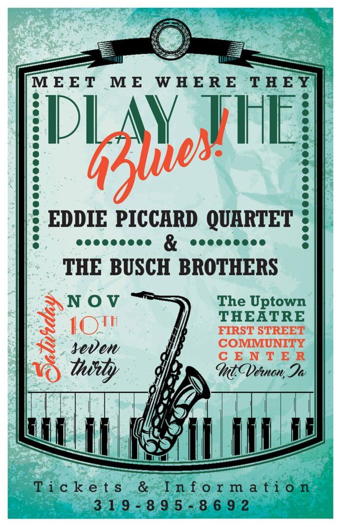 poster for Eddie Piccard Jazz concert